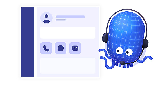 AI Helpdesk - Diabolocom's octopus and a client view