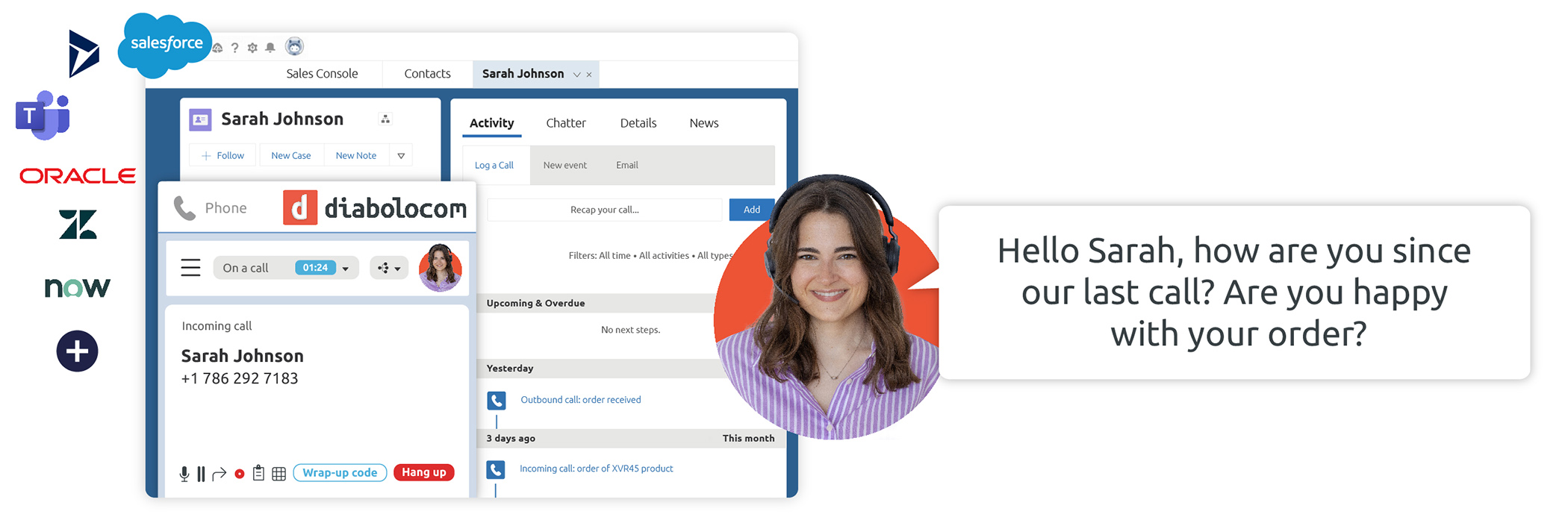 Interfaccia CRM e soluzione Diabolocom