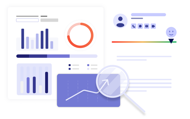 Call center KPI interfaces