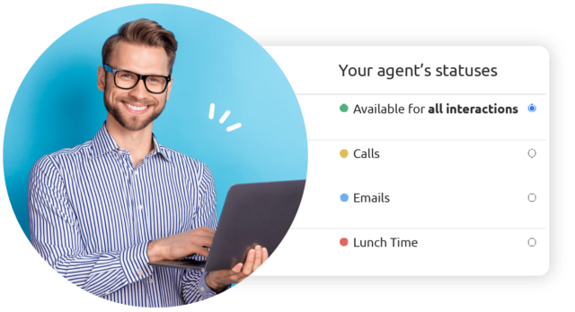 Synchronise your agents' statuses with Diabolocom Contact Center Software