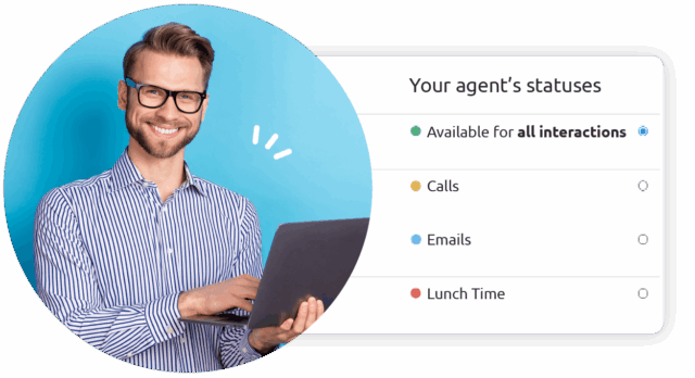 Synchronise your agents' statuses with Diabolocom Contact Center Software