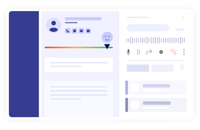 CCaaS customer informations interface
