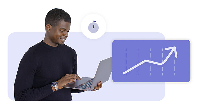 Contact center agent and a rising curve