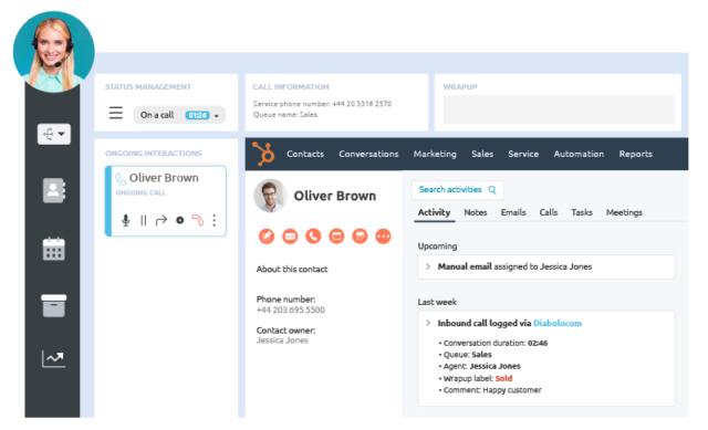 Diabolocom cloud call center solution is natively integrated with your business tools, whether they are developed in-house or referenced on the market.