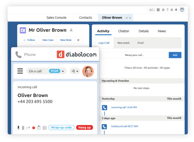 The cloud telephony expert integrates easily with Salesforce