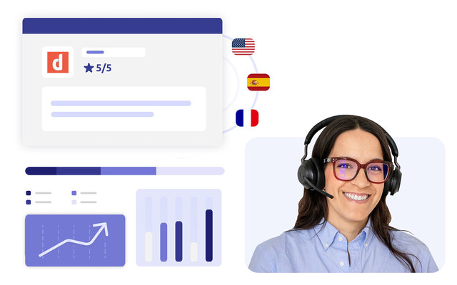 Call center agent with a rating conceptual interface