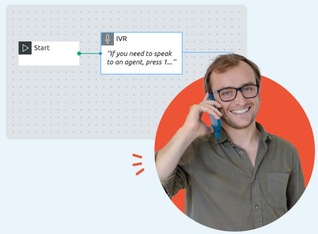 Set up custom routing options with Diabolocom's IVR tool.