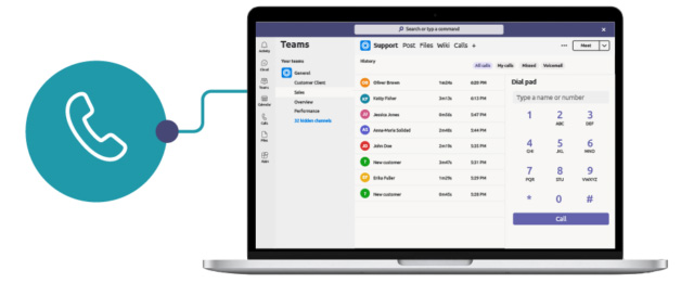 Save time with Diabolocom's CTI integration with Microsoft Teams.