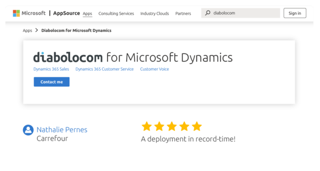 Easy Microsoft Dynamics phone integration with Diabolocom