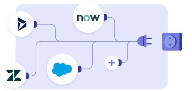 Diabolocom native integration with other digital tools visual.