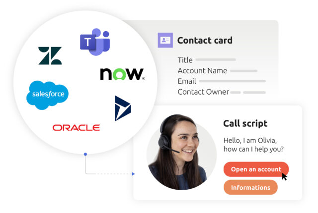 Outbound calls integrated into the CRM