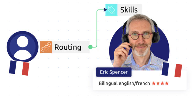 Create your own routing scenarios on a geographic or linguistic basis