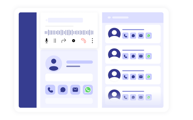 Program for call center concept interface