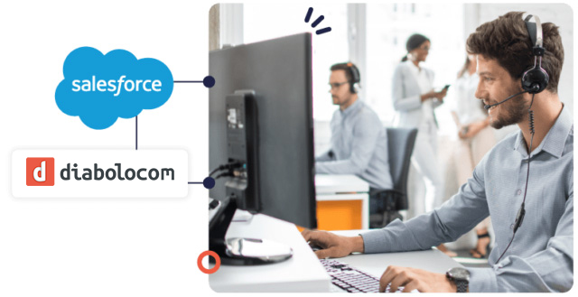 Utilize your Salesforce CRM data to interact with clients through Diabolocom's CTI integration.