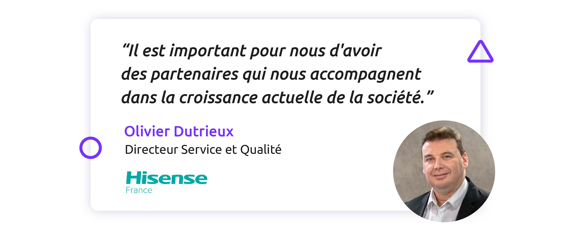 Olivier Dutrieux pour Hisense France