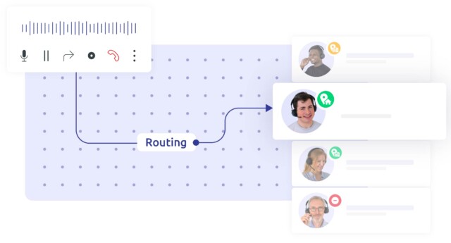Team flexibility granted by virtual phone numbers